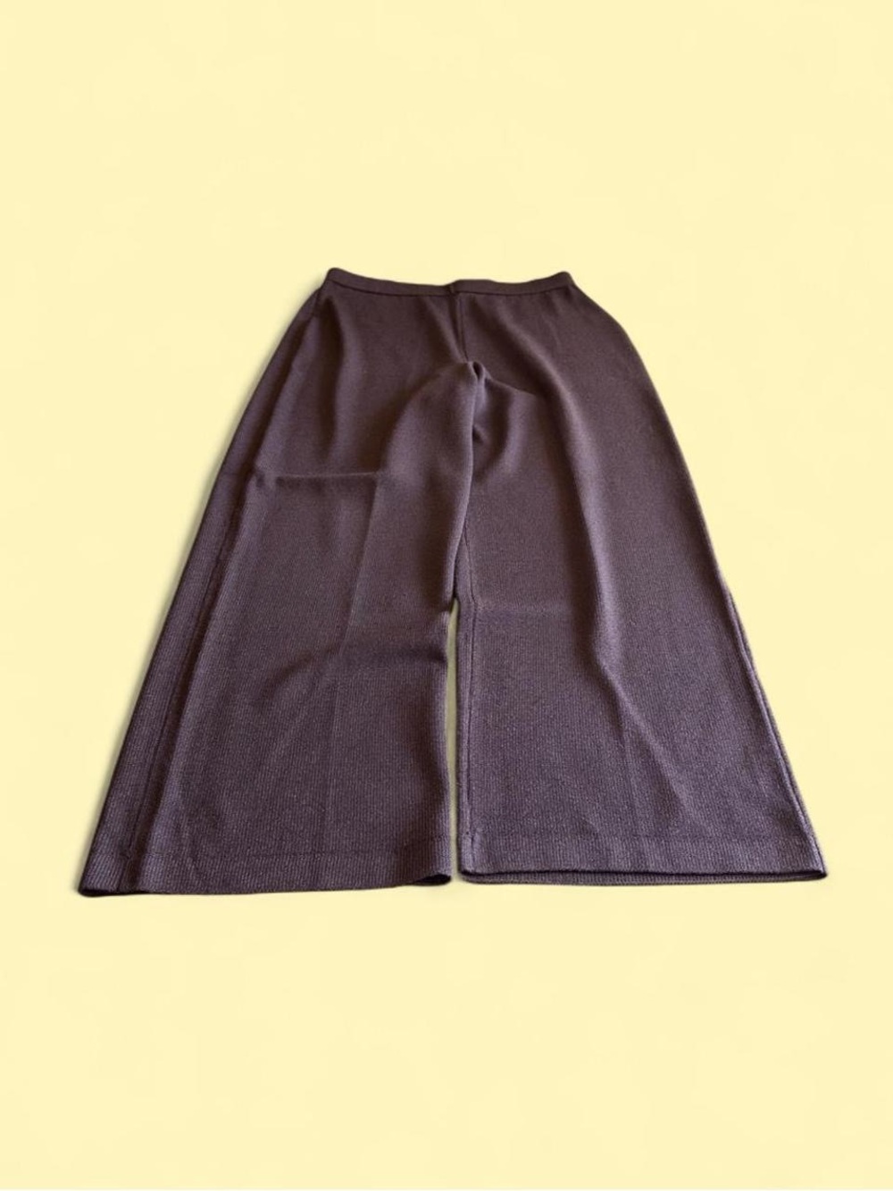 Vintage St. John Collection Brown Knit Wide Leg Pants Made in USA Women’s 10 - Picture 1 of 7